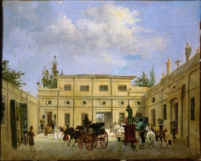 View of Cite Odiot by Jacques Francois Joseph Swebach